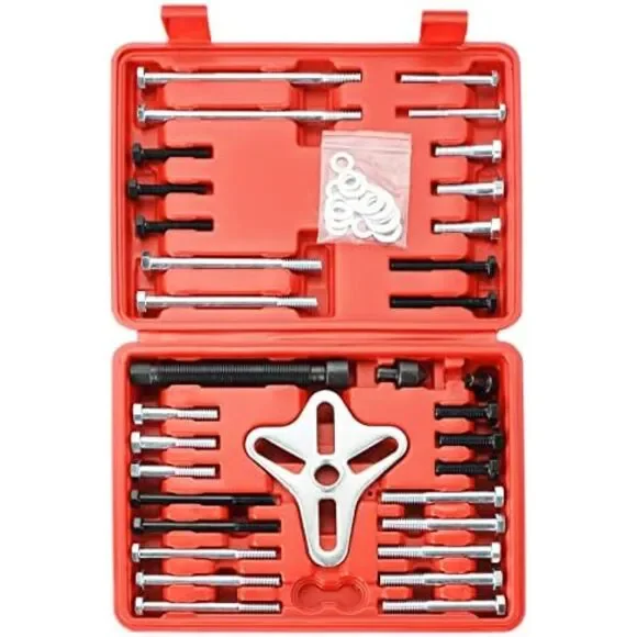 46pcs Harmonic Balancer Puller Set Steering Wheel Puller Kit Cars SUVs Trucks - Picture 8 of 9